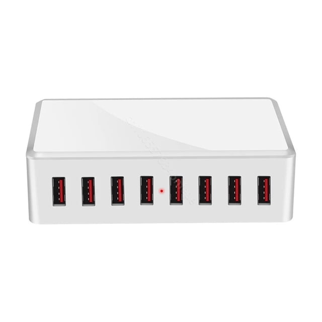 40W 8Ports USB Charger Adapter HUB Charging Station Socket Phone Charger ,Universal Compatibility