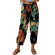thumbnail image 1 of Pantalones tobilleros finos para mujer, pantalones cónicos con farol y cintura media con estampado a la moda, tipo 1 XL, 1 of 7