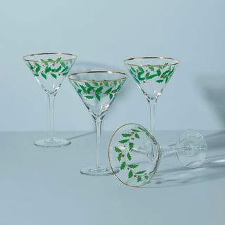 Christmas Crystal Martini Glasses, Cute Penguins Textured Glass, Holiday  Glassware, Margarita,barware, Wedding, Animal Cocktail Glass, 