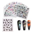 thumbnail image 2 of 24 hojas 3D Halloween Nail Art Stickers calcomanías autoadhesivas Halloween TFixol Pegatinas para uñas, 2 of 4