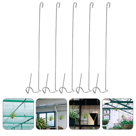 LEORX 5Pcs Hanging Air Plants For Garden Balcony Terrace 3.9x0.4x0.6in