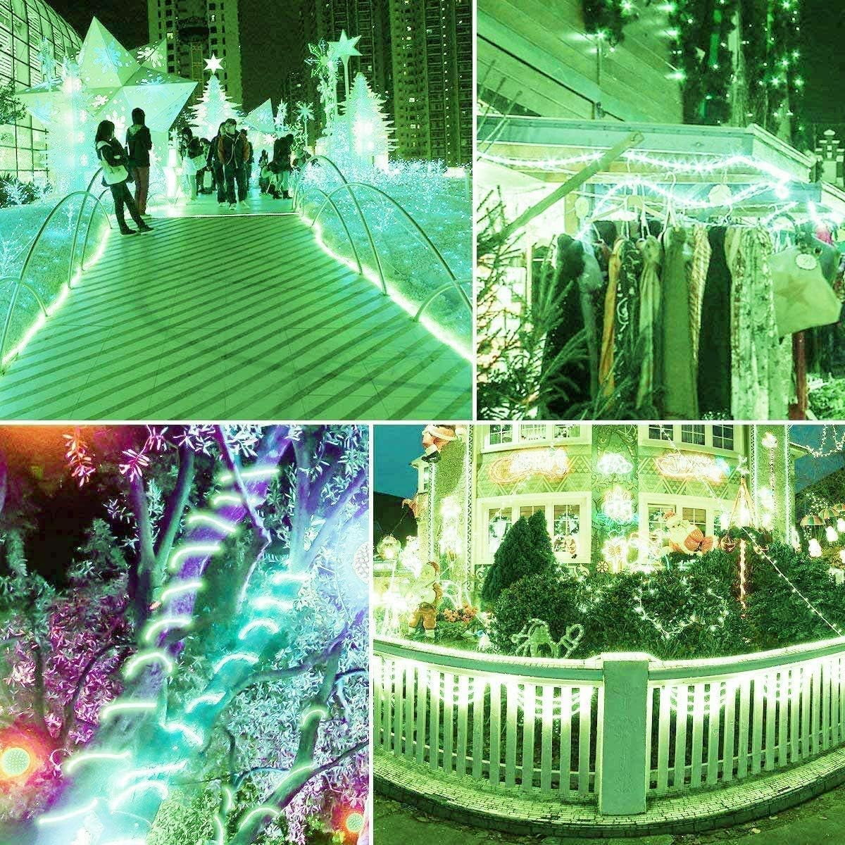 Solar Rope Lights, 1000 LEDs 334ft Waterproof Outdoor String Lights with 8 Modes, Fence, Path, Tree, Wedding & Party Decoration