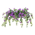 thumbnail image 2 of Guiexla Artificial Morning Glory Flower Realistic Home Office Table Centerpiece Wedding Dropping Faux Petunia Flower Hanging Fake Floral Arrangement Decoration, 2 of 8