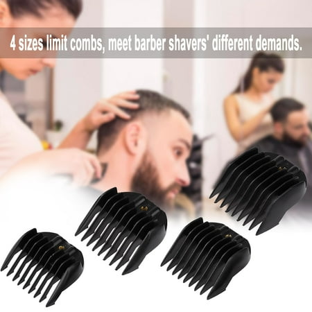 4 Sizes Hair Clipper Limit Comb Guide Attachment Set Haircutting Tools For Electric Hair Clipper Shaver