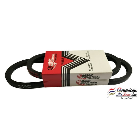 Megadyne - Jason Industrial V Belt - A24 - 4L260 - (Pack of 1) - Wrapped V-Belt - 26 Inch Outside Length - 1/2 Inch Top Width - 11/32 Inch Thick