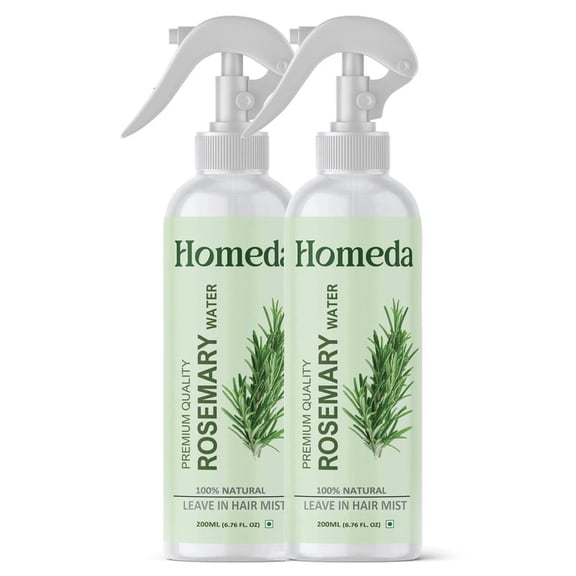 Rosemary Water Spray for Hair (13.6 fl oz) | Rosemary Hydrosol Tonic | Scalp Spray (400ml) - Natural, Sulfate, Paraben Free