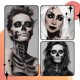 thumbnail image 5 of Halloween Cosplay Makeup Black + White Face Body Paint Special Effects Makeup Kit Dress Up Adult Non-Toxic- Face Paint Kit Full Coverage Face Paint (Buy 2 get 1 free), 5 of 9