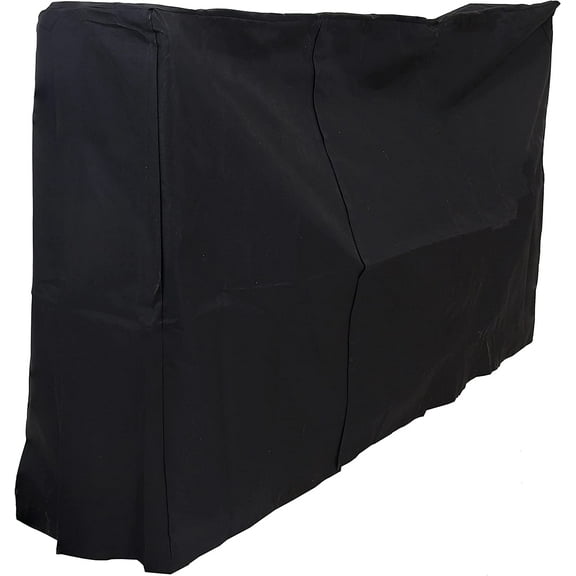 6-Foot Heavy Duty Weather-Resistant PVC Firewood Log Rack Cover, Black