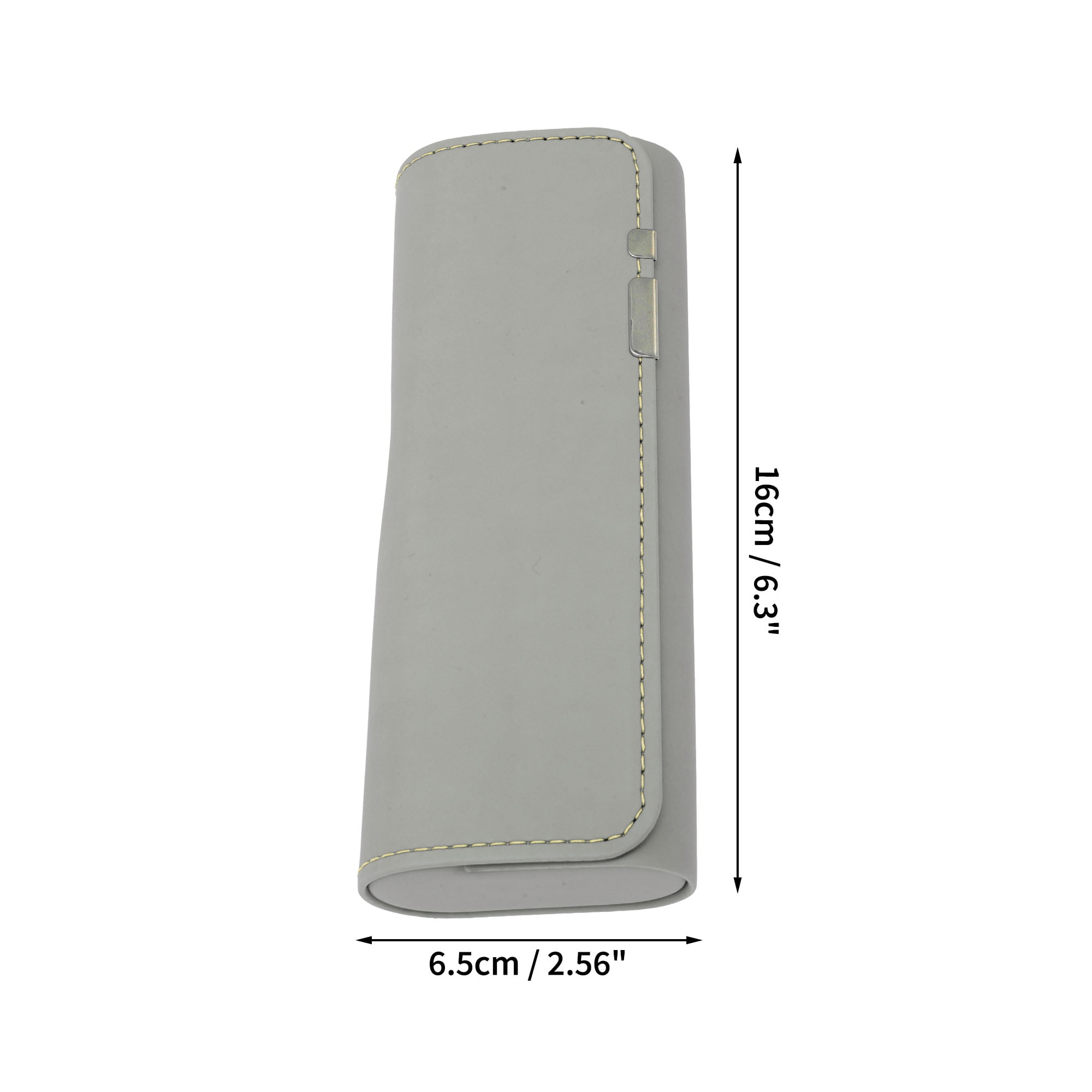 Unique Bargains Portable Eyeglasses Case 6.3"x2.56"x1.38"(L*W*H) Gray