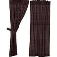 thumbnail image 2 of Rustic & Lodge Window Glennock Plaid Lined Black Short Panel Pair, 2 of 3