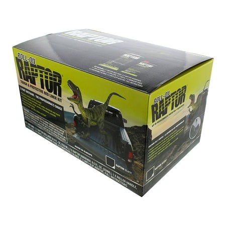U-POL 5010 2 Liter Raptor Black Roll On Bedliner Kit Urethane Bed