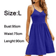 thumbnail image 4 of Vestidos casuales para mujer, sin mangas, de algodón, para playa, de verano, con tirantes finos, corte en A y bolsillos, 4 of 5