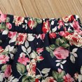 thumbnail image 4 of Dooleck Baby Girl Summer Clothes Infant Toddler Ruffle Bodysuit Floral Shorts Outfit, 4 of 8