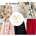thumbnail image 4 of 4Pair Leather Sew-On Toggles with Resin Button Closures Sewing Accessories Beige, 4 of 8