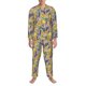 thumbnail image 3 of Fotbe Lavender Flowers Pijama de Hombre con Estampado de Manga Larga, Conjunto de 2 Piezas, Ropa de Dormir Suave y Cómoda con Bolsillos-Medium, 3 of 7