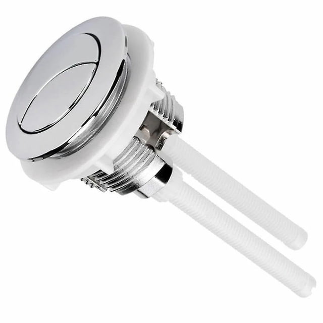 Botón pulsador doble de 38 mm para descarga de inodoro, cromado, bomba de alta presión, accesorios para inodoro, herramienta de cierre