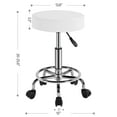 thumbnail image 4 of Renwick Stools with Adjustable Height & Swivel, 264.5 lb. Capacity, White, 4 of 9