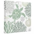 thumbnail image 2 of Ships Next Day Canvas Wall Art 12"x12", Sage Green Coastal Turtle Wood Framed Canvas Print Painting, Ocean Coral Nautical Ready to Hang Small Picture Wall Decor for Home Kitchen Dining Room Office, 2 of 9
