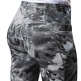 thumbnail image 3 of Women's MSX by Michael Strahan Black Baltimore Ravens Aubrey Tie-Dye Leggings, 3 of 4