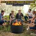 thumbnail image 6 of Kojooin 26 Inch Smokeless Fire Pit, Fire Pits for Outside Wood Burning with Fire Poker, Mesh Lid, Cooking Grate, Cover, Portable Patio Bonfire Pit for Outside BBQ, Yard, Garden, Camping, 6 of 9