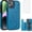 Blue, variant on Asuwish Compatible with iPhone 14 6.1 inch Wallet Phone Case Tempered Glass Screen Protector and Flower PU Leather Credit Card Holder Stand Cell Cover for iPhone14 5G i i-Phone i14 14Case Women Blue