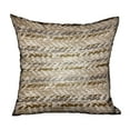 thumbnail image 1 of Plutus Coussin de Luxe Extérieur/intérieur Zane Marron Dobby Double Face 22 Pouces x 22 Pouces, 1 of 2