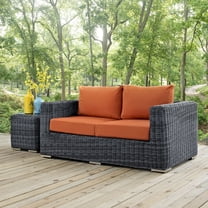 Modway Summon Outdoor Patio Sunbrella® Loveseat in Canvas Tuscan
