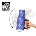 thumbnail image 3 of 40oz Pioneer Flower Floral Print Pattern Insulated Tumbler with Handle, BPA-Free Leak Proof Lid and Straws, Double Wall Vacuum, Hot 12h/Cold 34h, 3 of 6