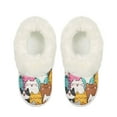 thumbnail image 2 of FUIALDOLG Cartoon Cats Print Slippers for Women Indoor Non-Slip, Fuzzy Slipper with Thick Sole, Winter Warm House Shoes, Cozy Gifts for Women, Size 7-8, 2 of 7