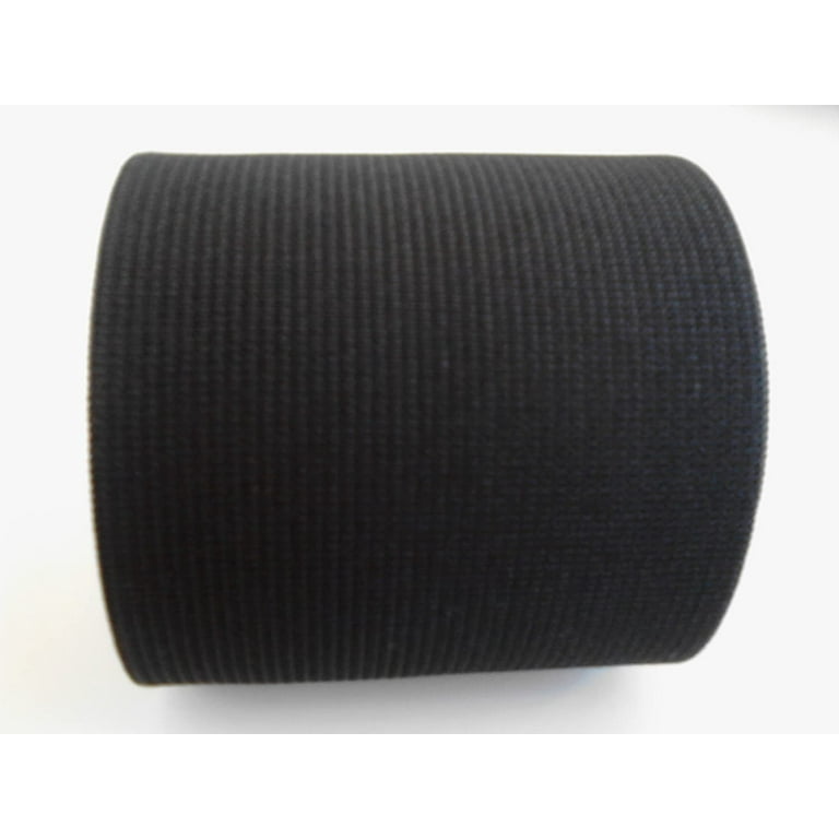 Prolastic 6 inch Black Heavy Knit Elastic Value Pack, 2 yard