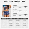 thumbnail image 3 of KLL Skull flower funny Pattern Workout Shorts for Women Scrunch Short Gym Yoga Running Sport Active Exercise Fitness Shorts, 3 of 5