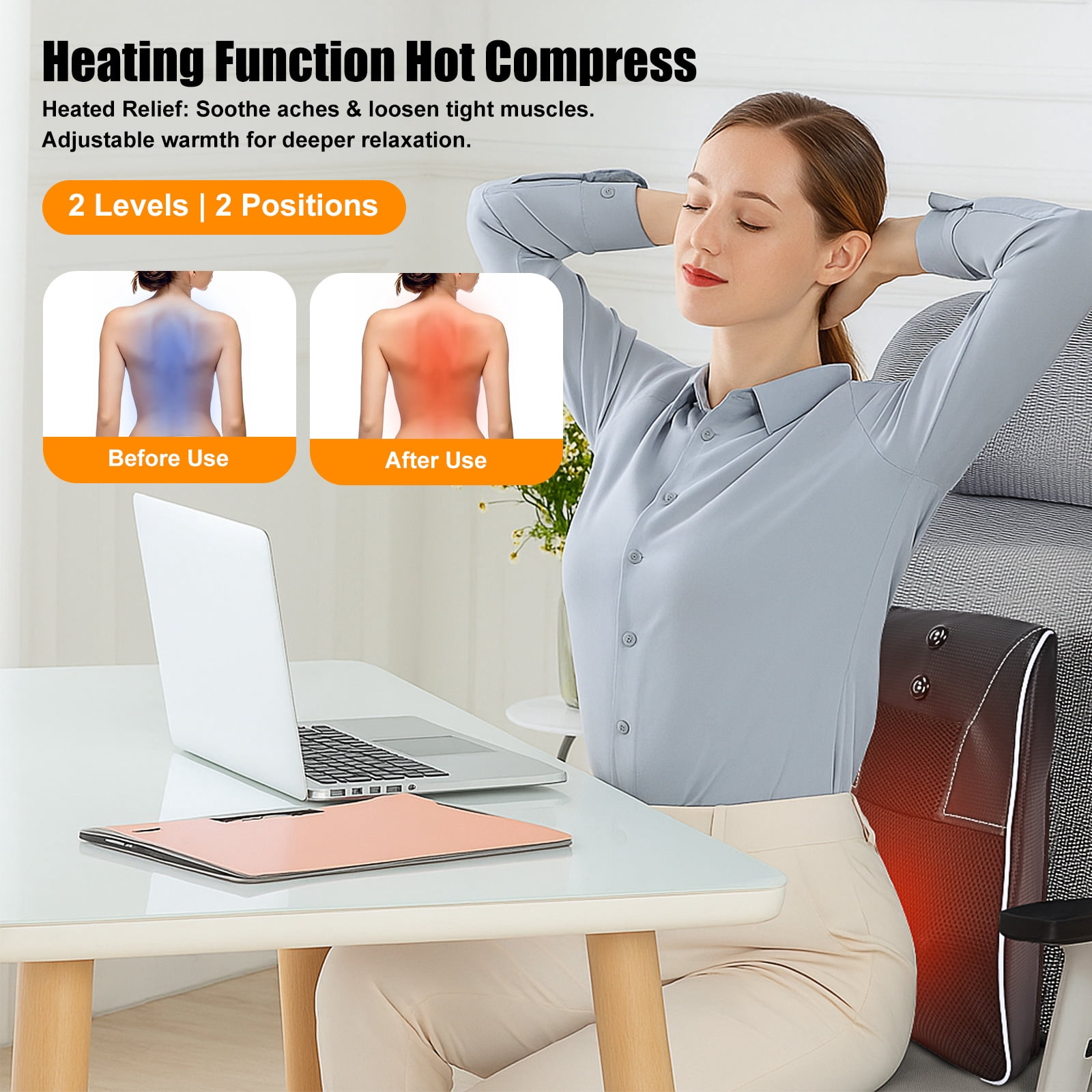 Shiatsu Neck and Back Massager with Heat,Neck Massager for Pain Relief deep Tissue,Christmas Gifts for Mom,Dad,Women
