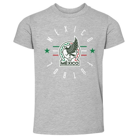 Toddler 500 Level Heather Gray Mexico National Team Futbol T-Shirt