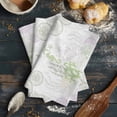 thumbnail image 6 of Coastal Sage Green Kitchen Towels Set of 3, Water Absorbent Dish Towel, Ocean Coral Starfish Jellyfish Decorative Hand Towels - Quick Drying Cloth for Cooking Baking, 18x28 Inch, 6 of 8