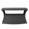thumbnail image 4 of GDF Studio Olivia Outdoor Wicker 3 Piece Adjustable Chaise Lounge Chat Set, Gray, 4 of 13
