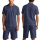thumbnail image 5 of WILLBEST Traje de Verano para Hombre, de Carga Corta, Holgado, Informal, Transpirable, de Manga Corta, de Lino, 5 of 8