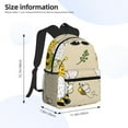 thumbnail image 2 of Yield Gnomes Bees And Sunflowers Print Backpack for Women Men, Lightweight Casual Travel Daypack, Classic Basic College Backpack, Middle School Bag, 2 of 5