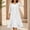 White, variant on Wovilon Women's 2-Piece Chiffon Midi Dress Set with Open Front Cardigan and Sleeveless Round Neck Tank Dress, Elegant Layered Outfit for Vacation and Daily Wear