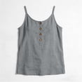 thumbnail image 4 of StSilkitty Camisole Décontractée pour Femmes Sans Manches à Col Rond avec Boutons, Bretelles Spaghetti, Débardeurs en Coton Légers et Doux, 4 of 9