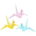 thumbnail image 6 of FRCOLOR 3Pcs Transparent Acrylic Decoration Origami Crane Ornament Household Acrylic Animal Table Decoration, 6 of 8