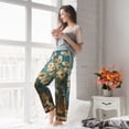 thumbnail image 5 of Cauagu Delicate White Daisy Jars Pajama Pants for Women Loose Fit Wide Leg Trouser Pants Casual Elastic Waist Drawstring Lounge Pants, 5 of 6