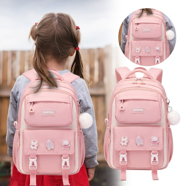 Mochila De Tela Para Niñas Bolso De Hombro Perfecto Para El Colegio, Los Viajes O El Uso Diario