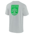 thumbnail image 3 of Unisex Fanatics Gray Austin FC Elements Super Soft Short Sleeve T-Shirt, 3 of 3