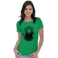 thumbnail image 4 of Celestial Sun Space Hands Spiritual Womens Slim Fit Graphic Tee Brisco Brands S, 4 of 5