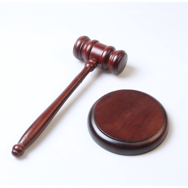 Mini martillo de madera Juez Martillos Juez de madera Juguetes de juego de rol Juguetes educativos Golpear Mazo de juguete para Cosplay Abogado Juez Subasta Venta (2 piezas, Da LingWen 1327533325981