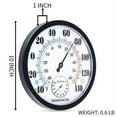 thumbnail image 3 of Thermometer Indoor Outdoor 10" Patio Large Wall Thermometer and Hygrometer,No Battery is Required to Let You to See The Temperature and Humidity of The Day from a Distance, 3 of 5