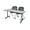 Maple, variant on Romig Axis-Pro 48 x 24 in. Mobile T-Base Training Table- Grey, 2 Cadence Nesting Chairs