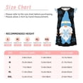 thumbnail image 3 of Gukieu Christmas Gnome Snowflake Print Girls' Flying Sleeves Nightdress, Round Neck Sleeveless Princess Dress, Nightgown and Home Clothes-Medium, 3 of 6