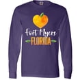 thumbnail image 3 of Inktastic Fort Myers Florida Orange in Heart Long Sleeve T-Shirt, 3 of 5
