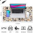 thumbnail image 5 of Long Mouse Pads for Desk,Paw Prints and Bones Desk Mats on Top Of Desks, Desk Mouse Pad Extra Large with 3mm Non-Slip Base and Stitched Edge for Gaming,Office,Work,Home 31.5"x15.7", 5 of 6